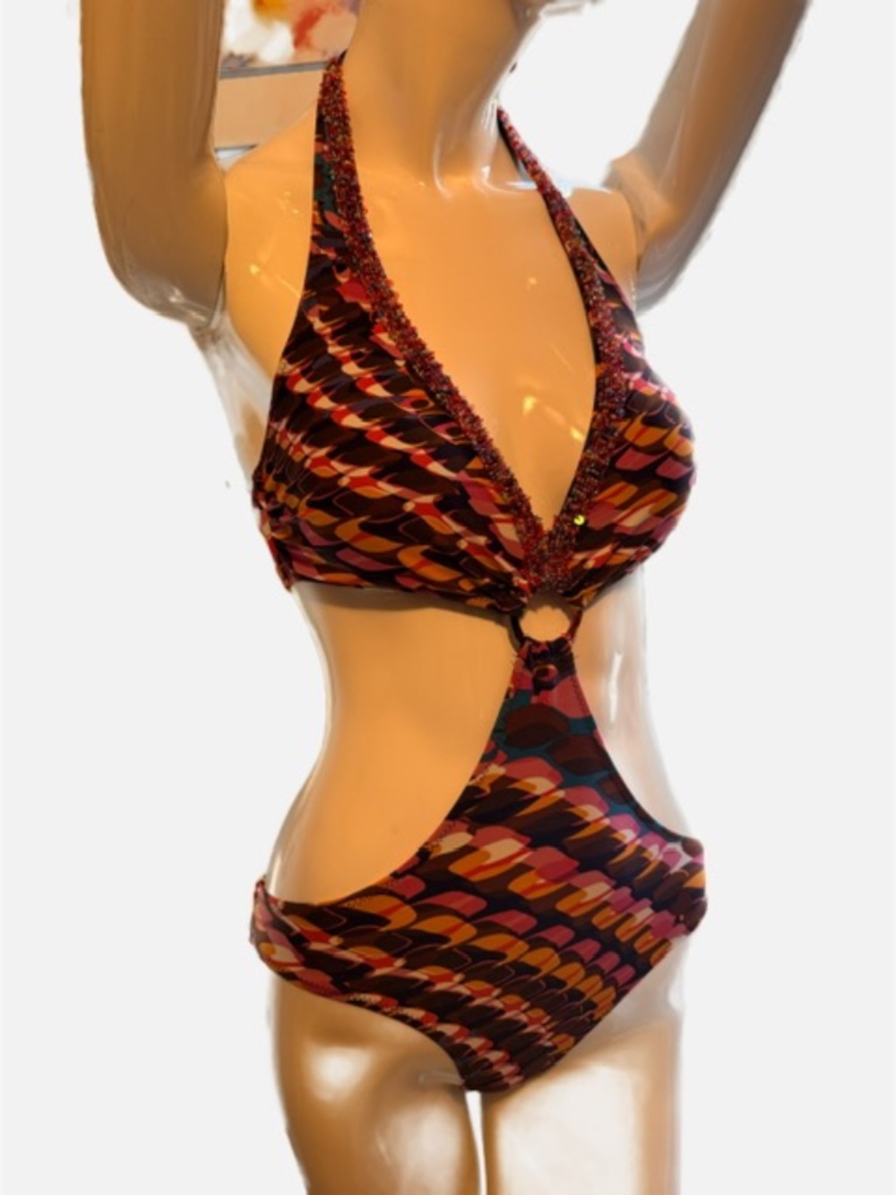 Aquavita sexy cut out one piece swimsuit